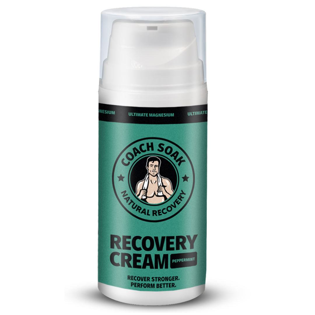 Coach Soak Magnesium Recovery Cream helps relieve cramps, soreness, and tension so you bounce back stronger, faster.