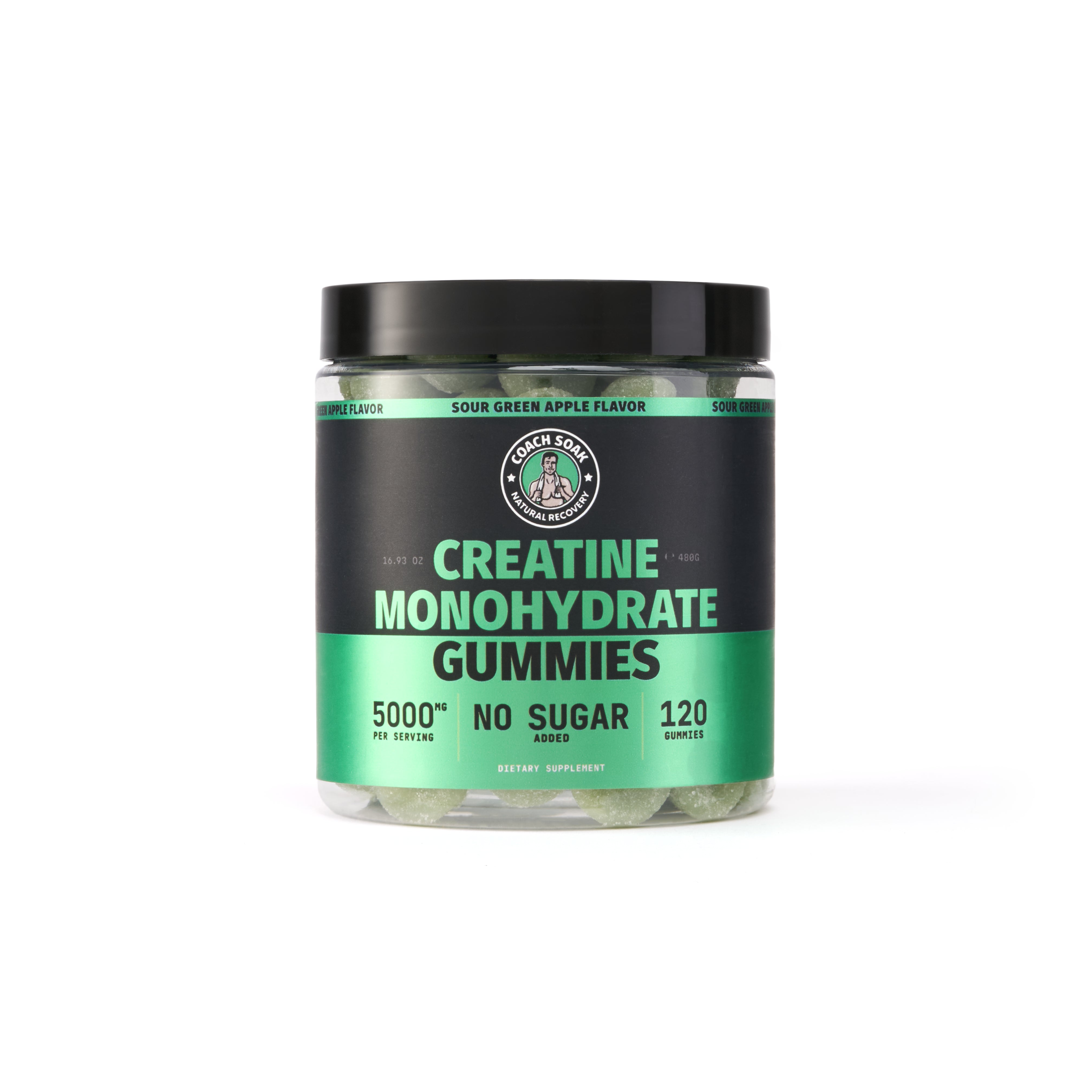 Creatine Monohydrate Gummies : Sour Apple Flavor