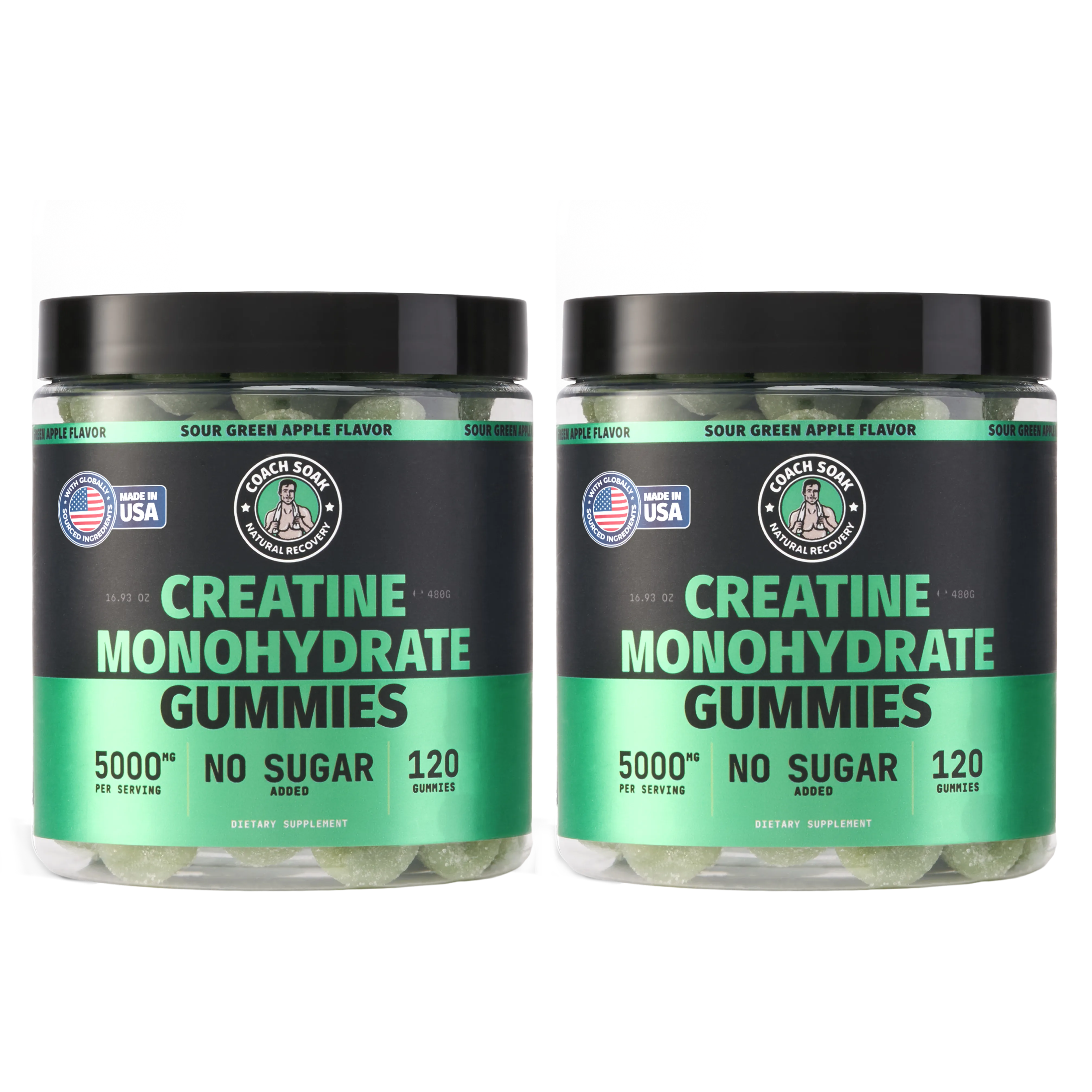 Creatine Monohydrate Gummies : Sour Apple Flavor