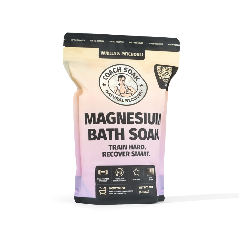 Coach Soak Magnesium Bath Soak – Vanilla & Patchouli with Vitamin C + MSM