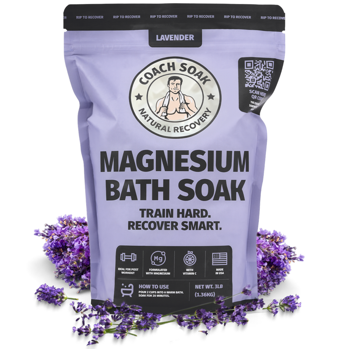 Magnesium Bath Soak - Lavender - Coach Soak