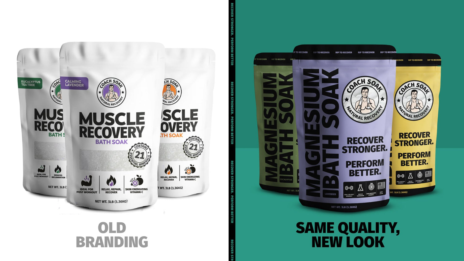 Coach Soak Unveils Fresh Packaging: A New Chapter in Muscle Recovery