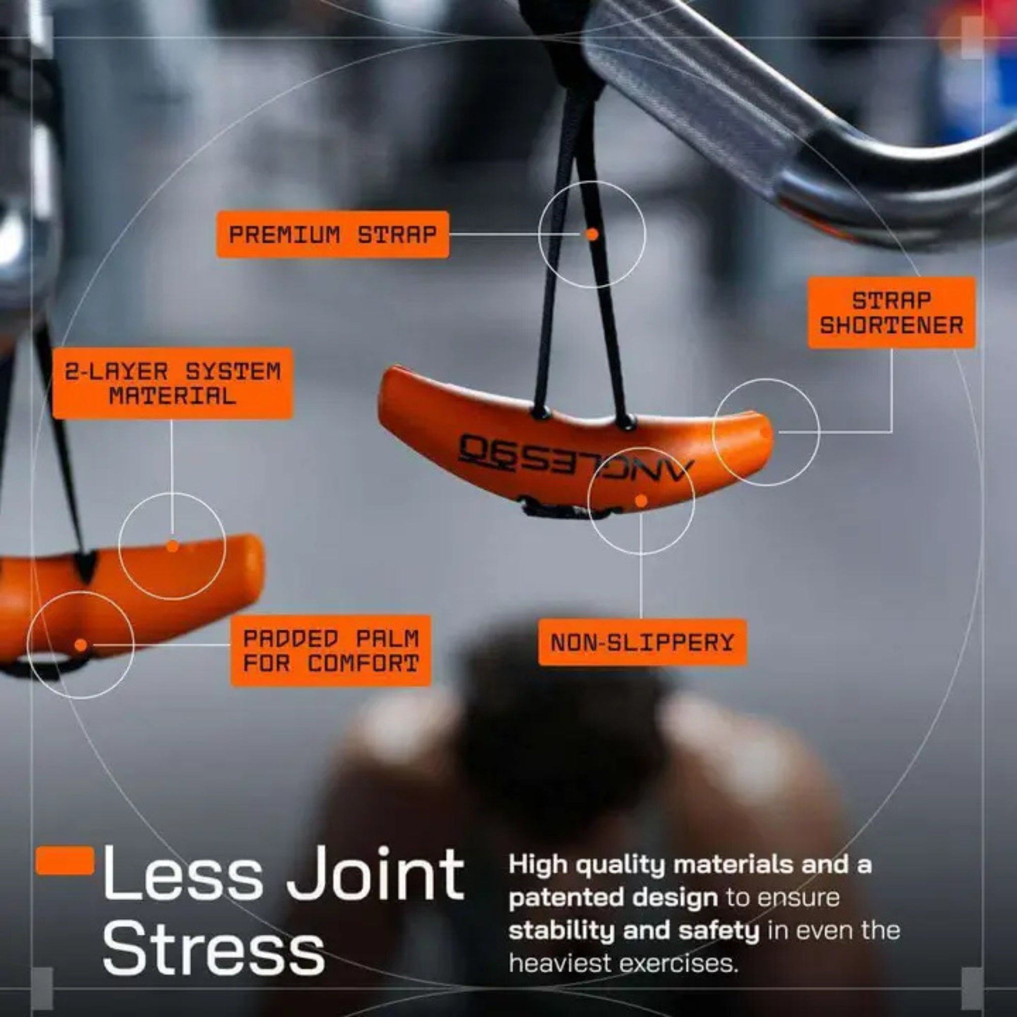 A90 Gym Grips | Ergonomic Handles for Pull-Ups, Rows & Deadlifts