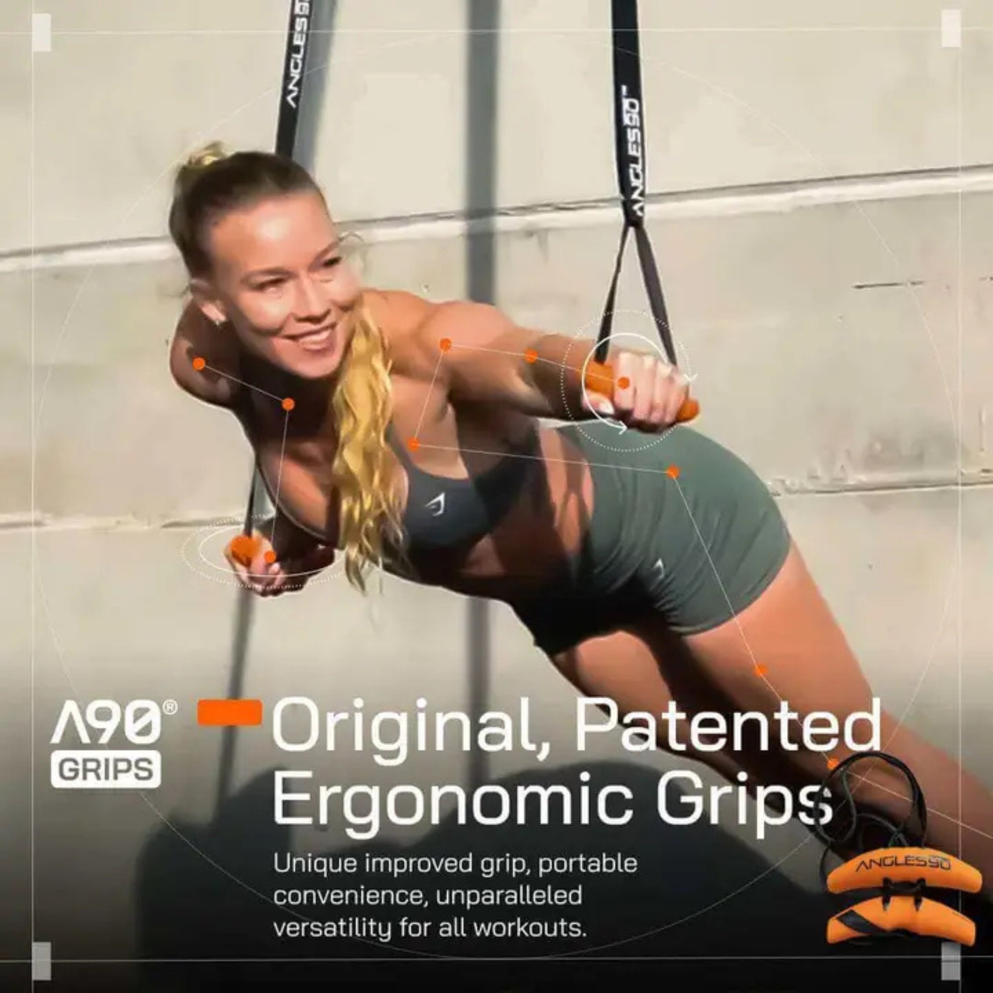 A90 Gym Grips | Ergonomic Handles for Pull-Ups, Rows & Deadlifts
