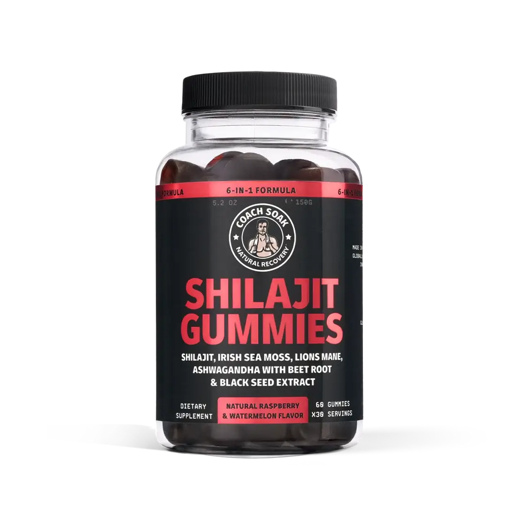 Coach Soak Shilajit Gummies 6-in-1 | Energy & Recovery Coach Soak Shilajit Gummies 6-in-1 | Energy & Recovery