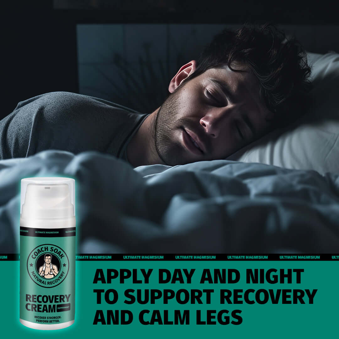 Peppermint Magnesium Recovery Cream for Muscle Relief | Coach Soak