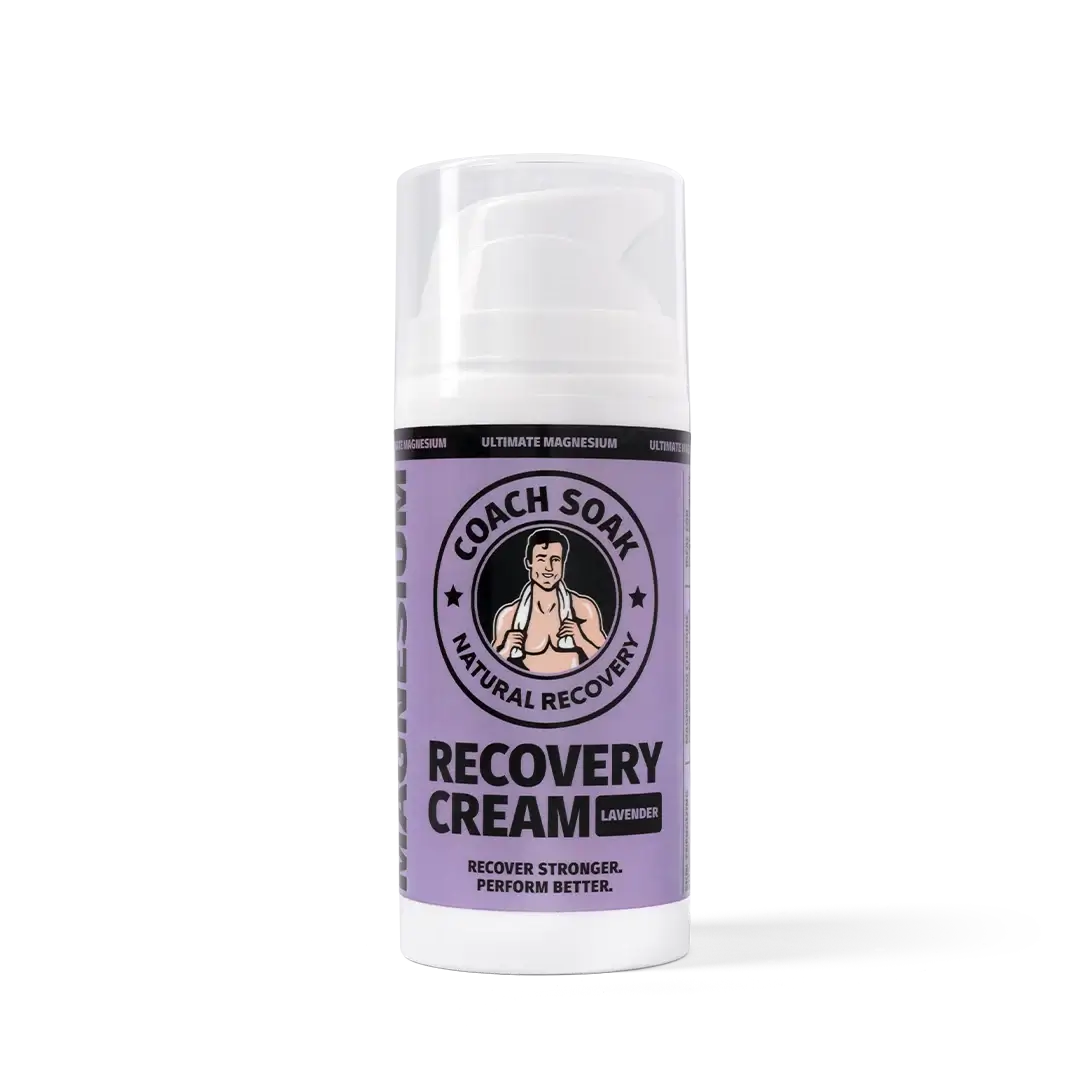 Lavender Magnesium Recovery Cream for Muscle Relief | Coach Soak