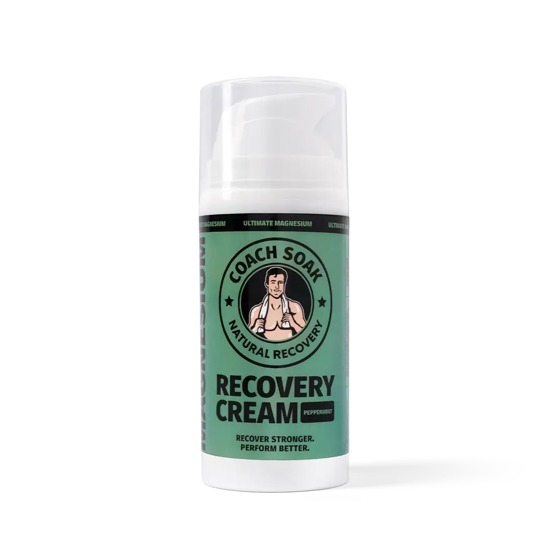 Peppermint Magnesium Recovery Cream for Muscle Relief | Coach Soak