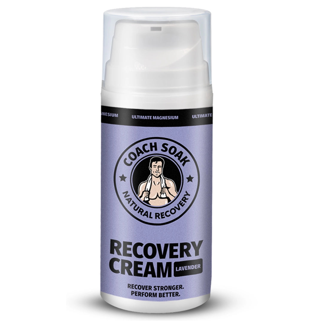 Coach Soak Recovery Cream - Magnesium Rich Lotion calming lavendar