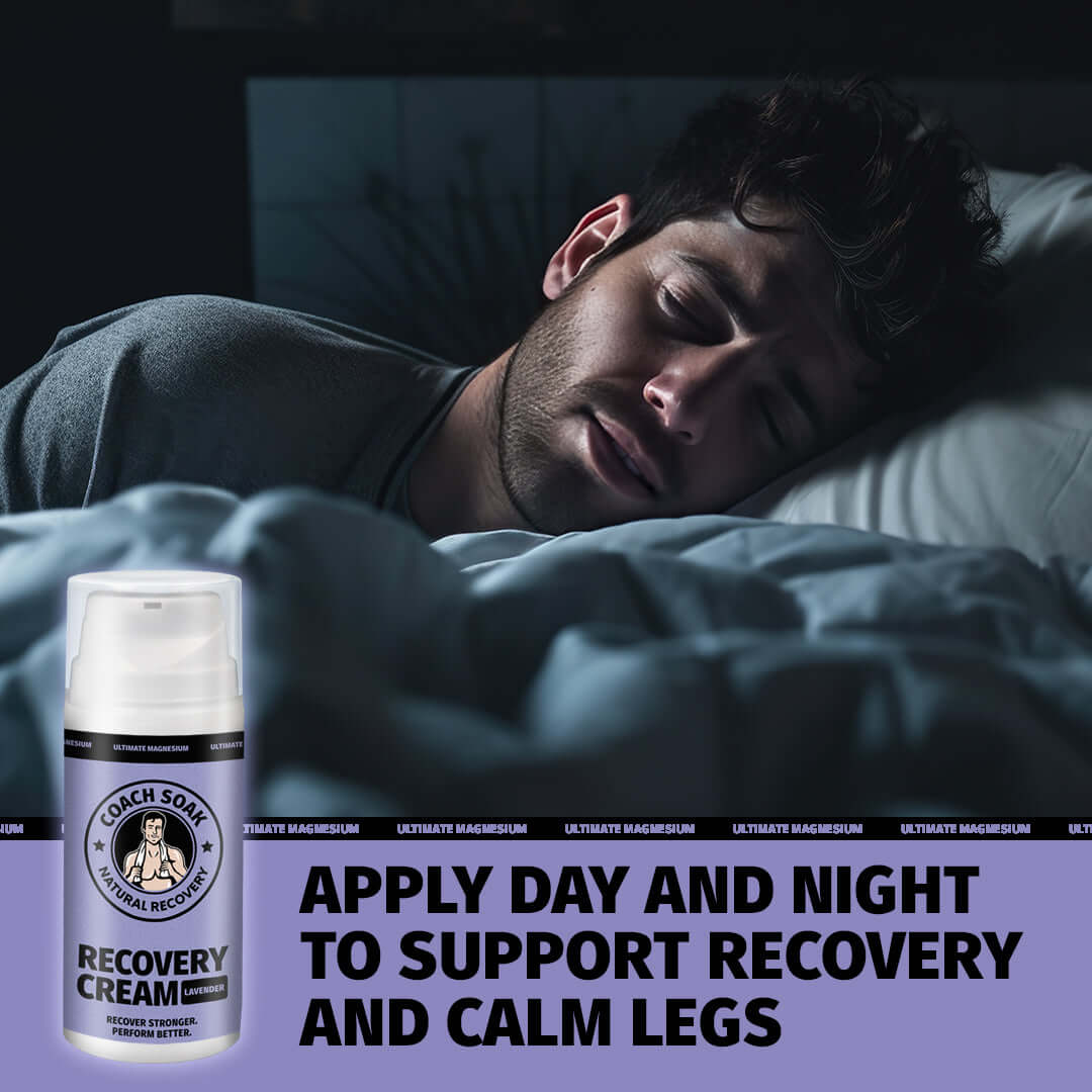 Lavender Magnesium Recovery Cream for Muscle Relief | Coach Soak