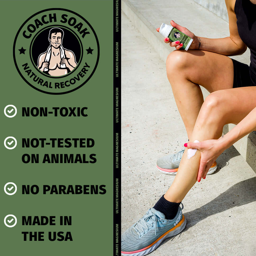 Eucalyptus Magnesium Recovery Cream for Muscle Relief | Coach Soak