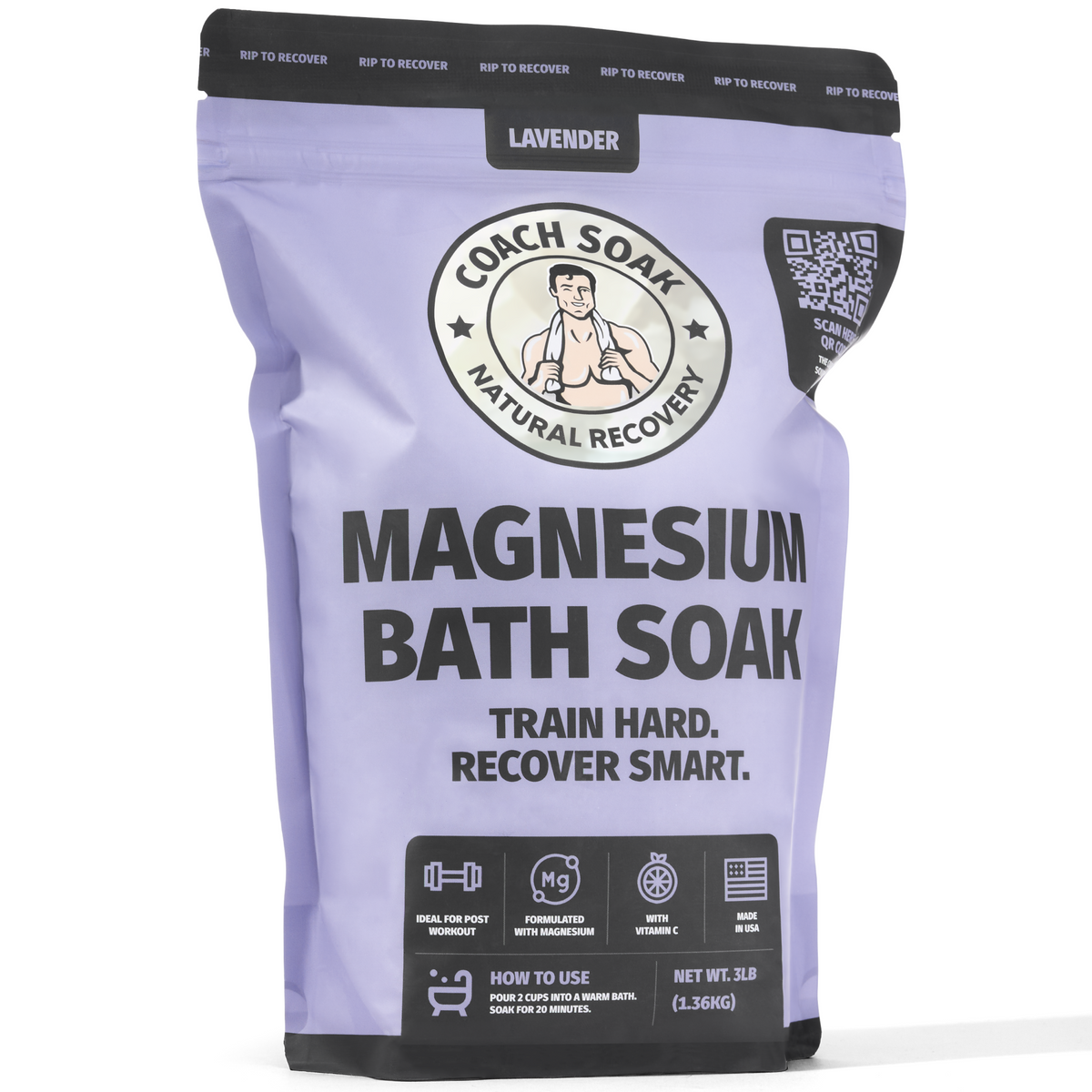 Magnesium Bath Soak - Lavender - view 2 - Coach Soak