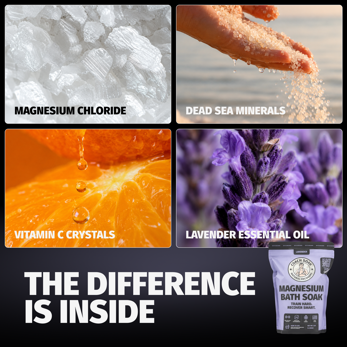 Magnesium Bath Soak - Lavender - view 4 - Coach Soak