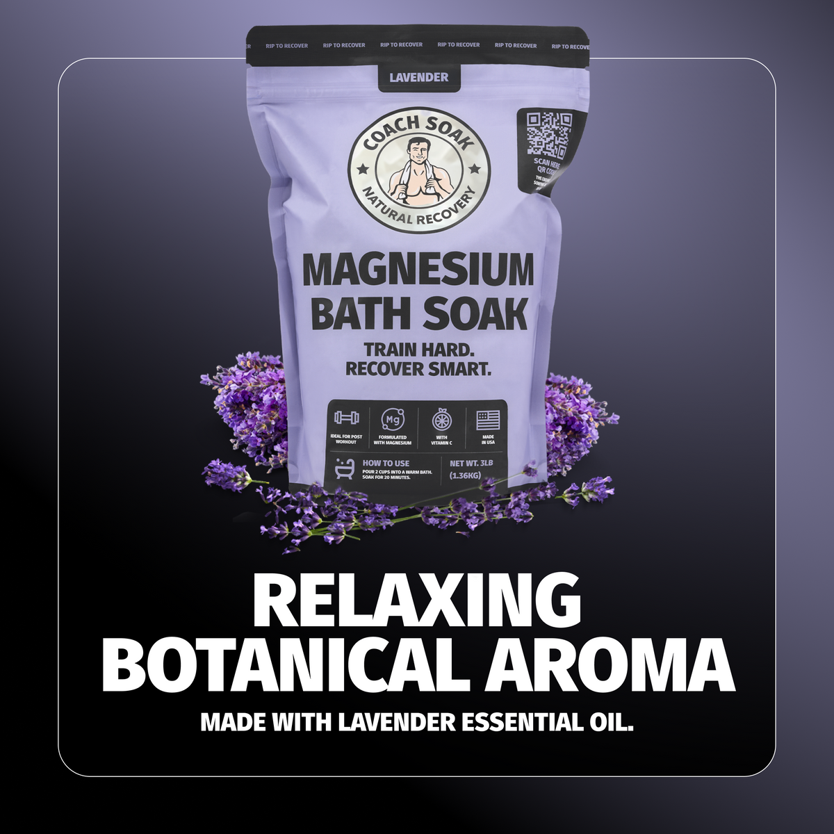 Magnesium Bath Soak - Lavender - view 8 - Coach Soak